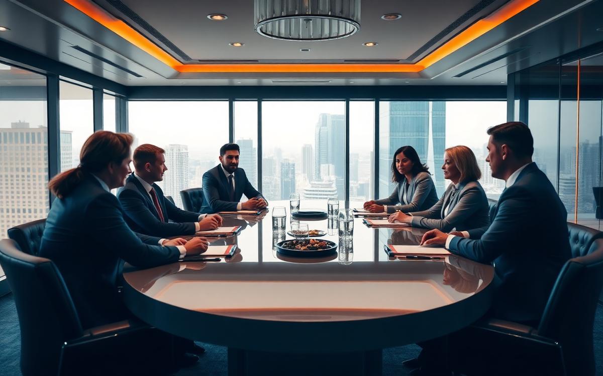 Sesión de consejo con dirección general