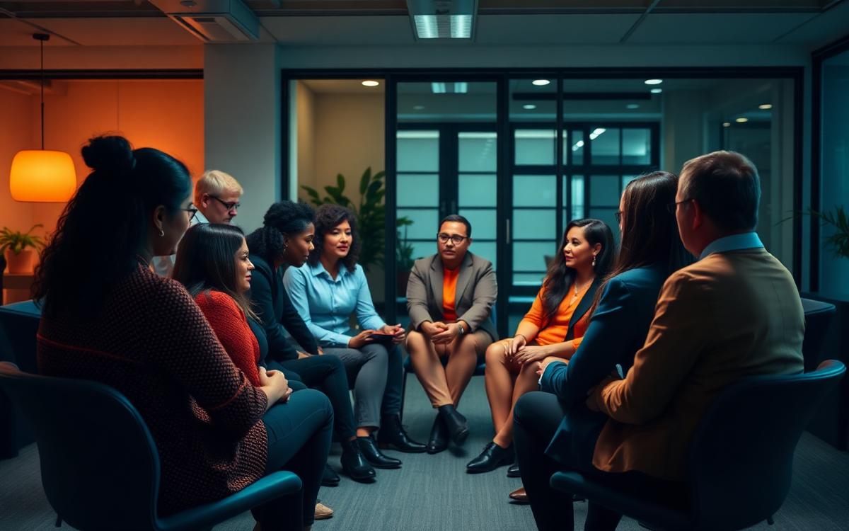 Taller de cultura y liderazgo en círculo de trabajo